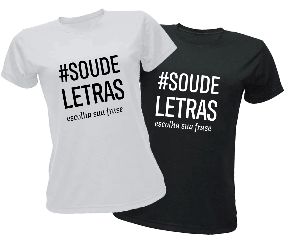 CAMISETA baby look #SOUDELETRAS