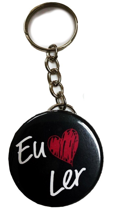 Chaveiro Eu amo Ler