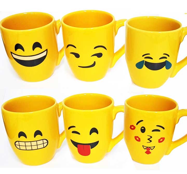 Caneca emoji #soudeletras