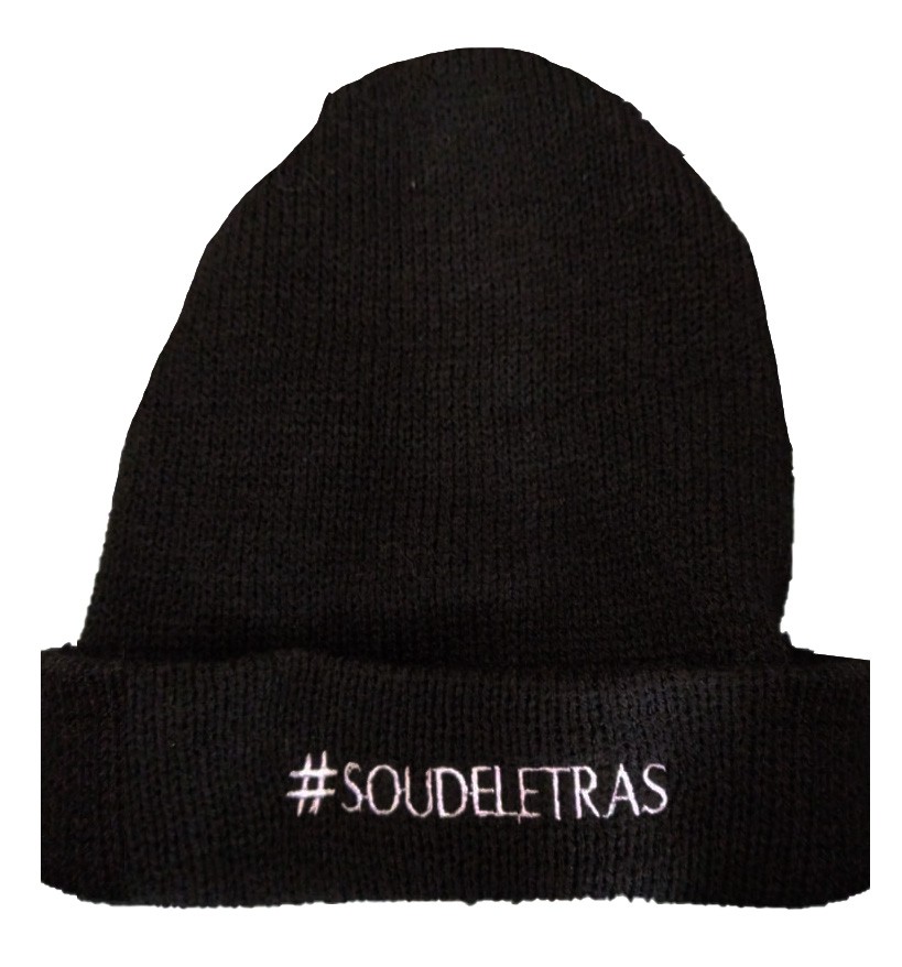Gorro de lã #soudeletras (UNISSEX Preta)